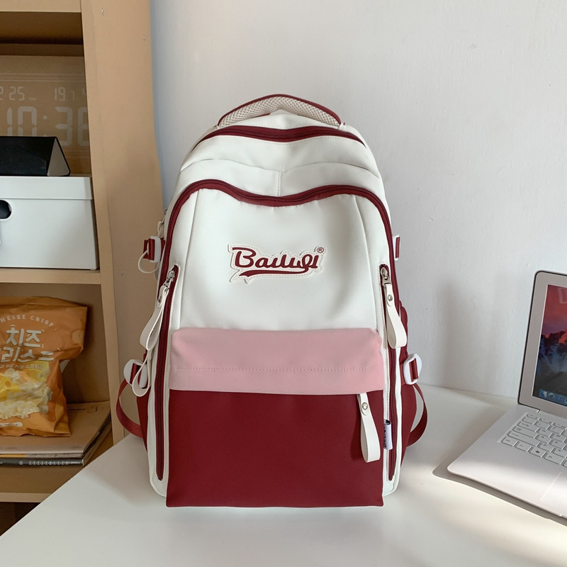 Unisex ruksak od najlona, prozračan, vodootporan i ultralak, naramenice s zračnim jastučićima za školu