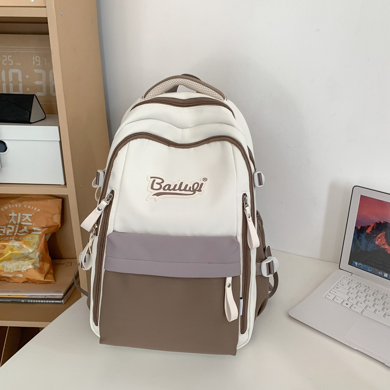 Unisex ruksak od najlona, prozračan, vodootporan i ultralak, naramenice s zračnim jastučićima za školu