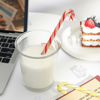 Žlica od borosilikatnog stakla s crtani motivom, za odrasle, sladak stil, pogodna kao festivalni dar