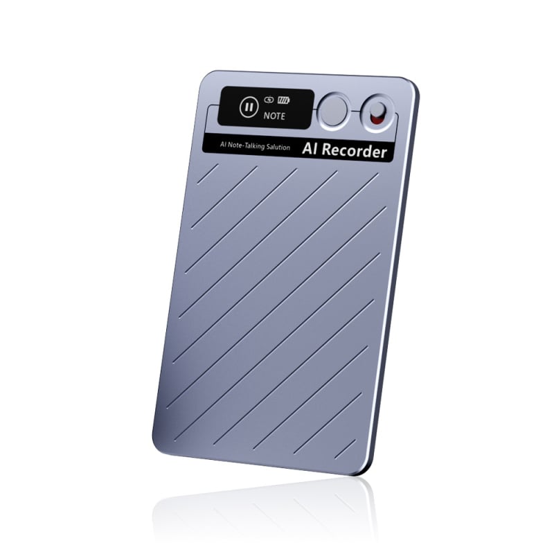 AI Μεταφραστής και εγγραφέας συνεδριάσεων, με 3 μικρόφωνα, Bluetooth, MP3, 64GB