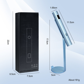 Лампа за сушене на гел лак – ръчна, метална линейна форма, презареждаща се, за гел нокти, модел One-Line Lamp