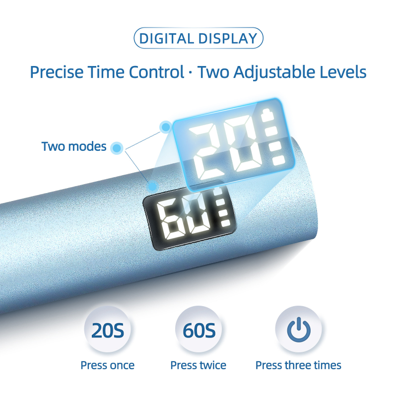 Лампа за сушене на гел лак – ръчна, метална линейна форма, презареждаща се, за гел нокти, модел One-Line Lamp