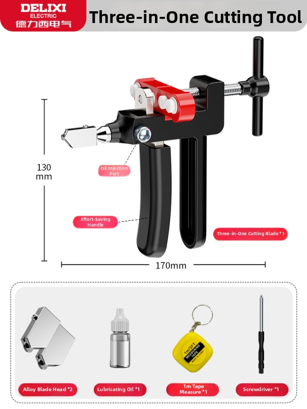 Ručni stakleni rezač s dijamantnom glavom za rezanje debelog stakla, alat za rezanje pločica za kućnu upotrebu