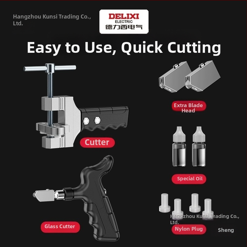 Ručni stakleni rezač s dijamantnom glavom za rezanje debelog stakla, alat za rezanje pločica za kućnu upotrebu