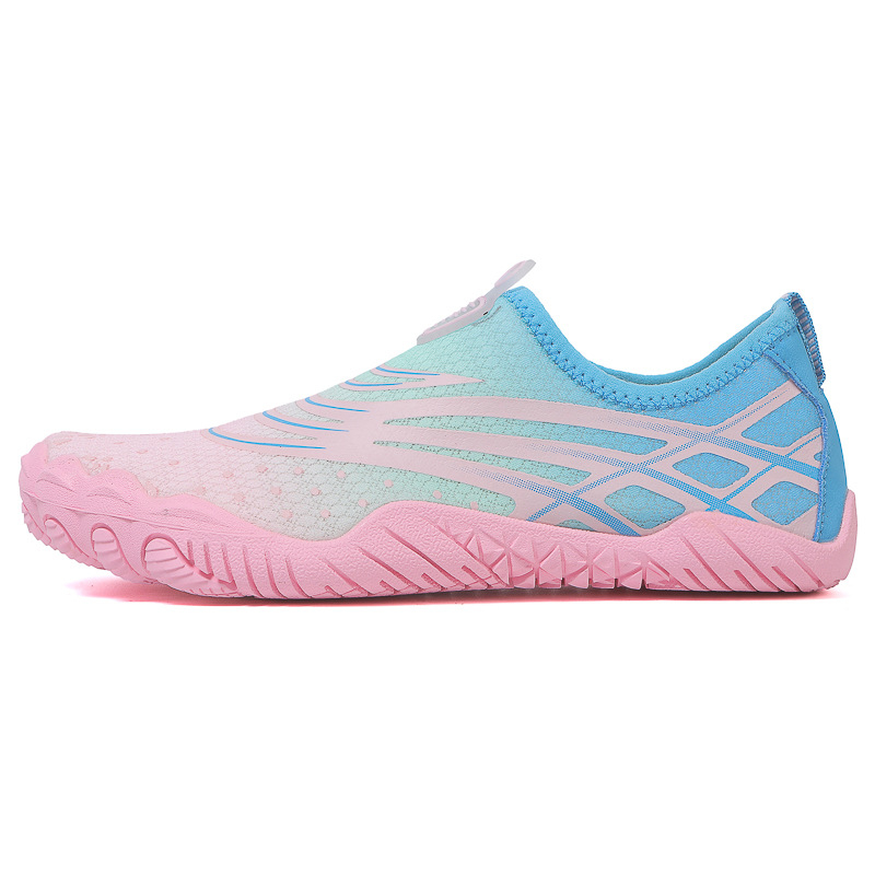 Παπούτσια για περάσματα σε ποτάμι, unisex, χαμηλό προφίλ, επάνω μέρος Lycra ελαστικό, εσωτερικό από διχτυώτο ύφασμα, εξωτερική σόλα από φυσικό καουτσούκ