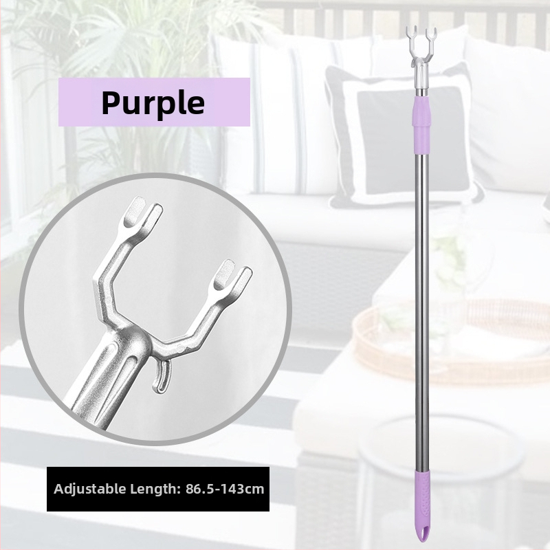 Kibővíthető rozsdamentes acél ruhaszárító rúd erkélyre, modern minimalista dizájn, Anlin