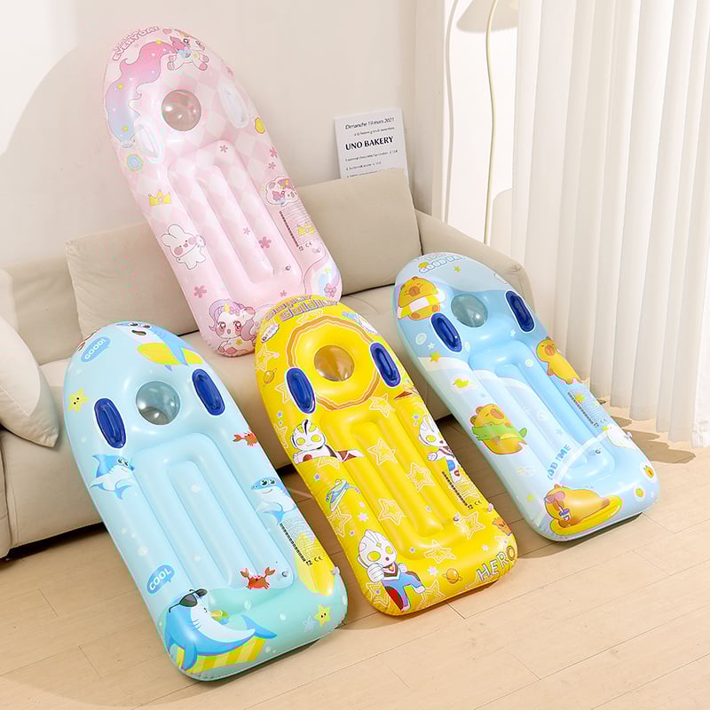 Dječja debela daska za surfanje s ručkom – PVC plivajuća daska za vodu, povećana