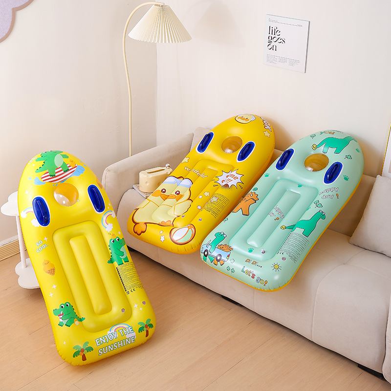 Dječja debela daska za surfanje s ručkom – PVC plivajuća daska za vodu, povećana