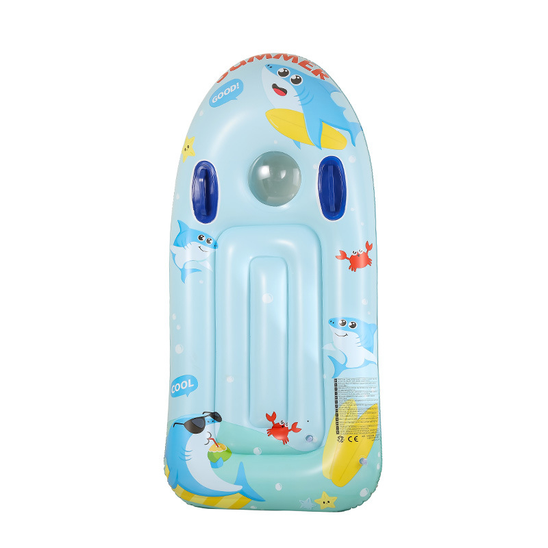 Dječja debela daska za surfanje s ručkom – PVC plivajuća daska za vodu, povećana