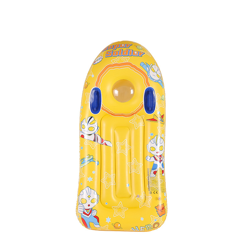 Dječja debela daska za surfanje s ručkom – PVC plivajuća daska za vodu, povećana