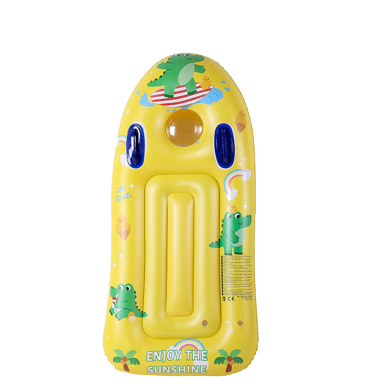 Dječja debela daska za surfanje s ručkom – PVC plivajuća daska za vodu, povećana