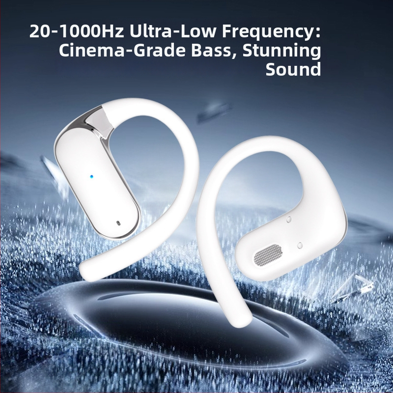 YYK-Q65 Bluetooth slúchadlá so športovým uchom, bezdrôtový dosah 10 m, dotykové ovládanie, PC+ABS, 86 g