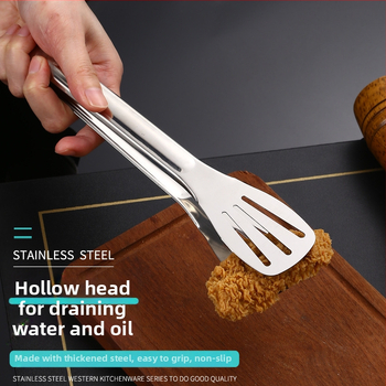 Élelmiszerfogó, 304 rozsdamentes acél, magas hőmérséklet-ellenállás, korrózióálló, égés elleni védelem