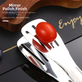 Élelmiszerfogó, 304 rozsdamentes acél, magas hőmérséklet-ellenállás, korrózióálló, égés elleni védelem