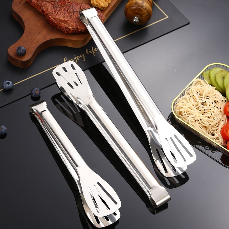 Élelmiszerfogó, 304 rozsdamentes acél, magas hőmérséklet-ellenállás, korrózióálló, égés elleni védelem