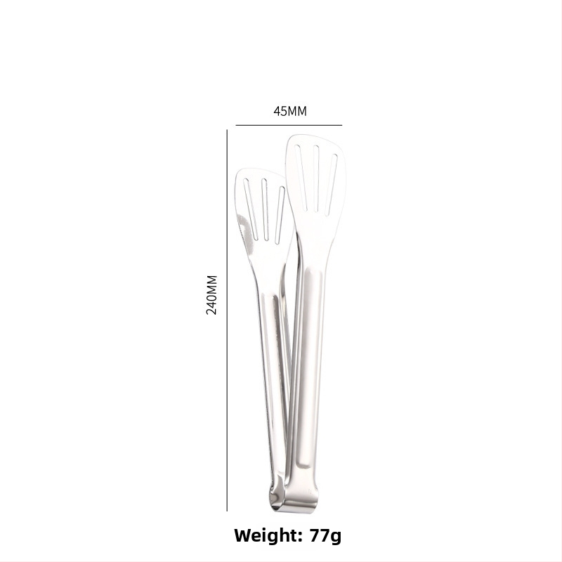 Élelmiszerfogó, 304 rozsdamentes acél, magas hőmérséklet-ellenállás, korrózióálló, égés elleni védelem
