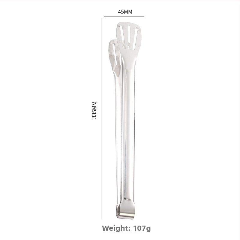 Élelmiszerfogó, 304 rozsdamentes acél, magas hőmérséklet-ellenállás, korrózióálló, égés elleni védelem