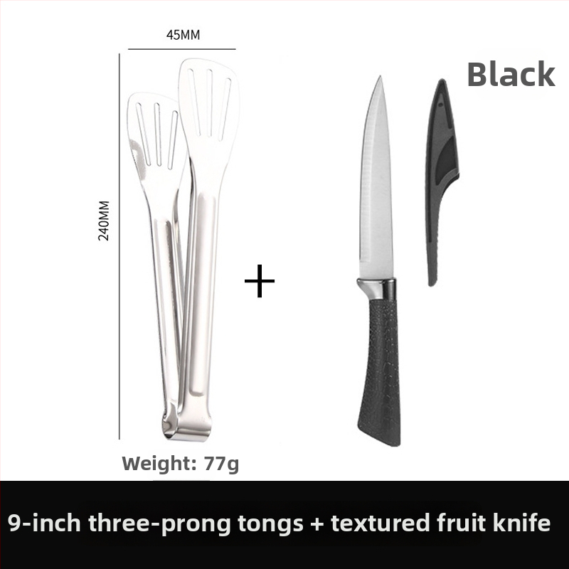 Élelmiszerfogó, 304 rozsdamentes acél, magas hőmérséklet-ellenállás, korrózióálló, égés elleni védelem