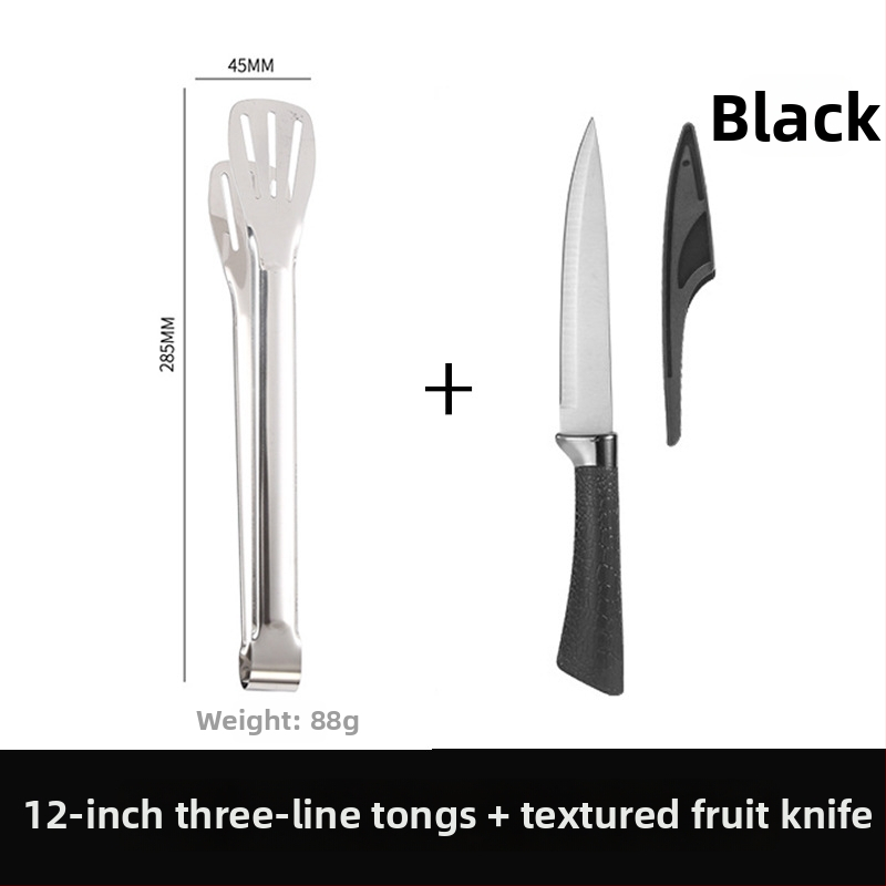 Élelmiszerfogó, 304 rozsdamentes acél, magas hőmérséklet-ellenállás, korrózióálló, égés elleni védelem