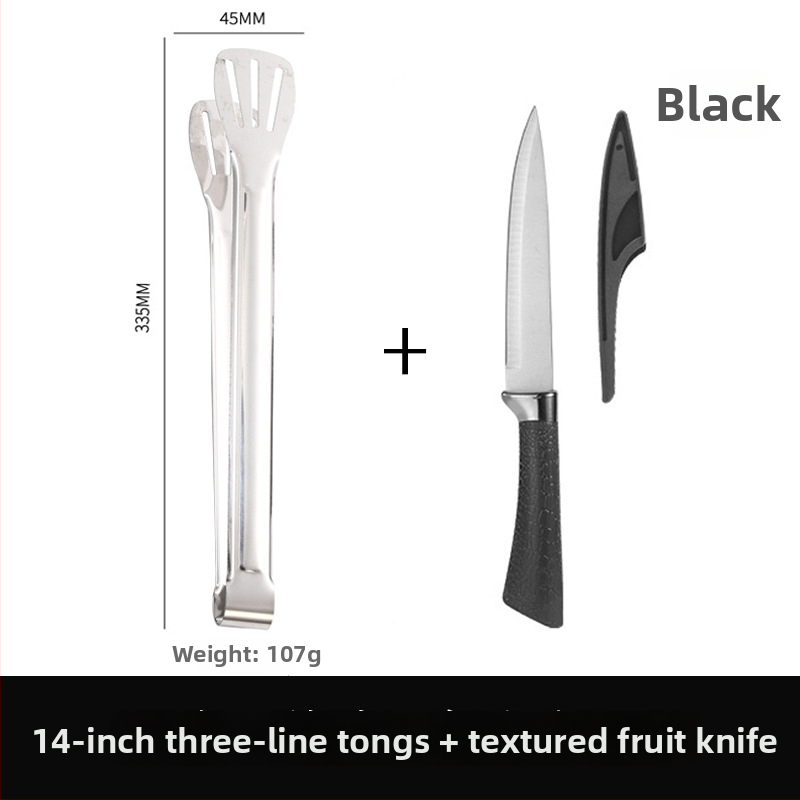 Élelmiszerfogó, 304 rozsdamentes acél, magas hőmérséklet-ellenállás, korrózióálló, égés elleni védelem