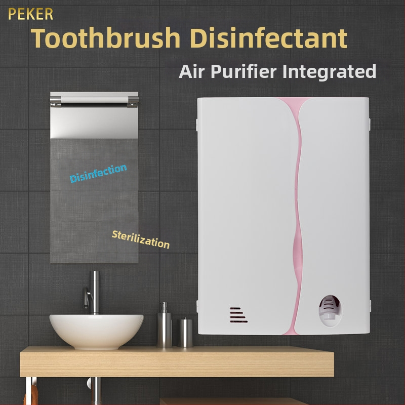 UV-fogkefetisztító szekrényajtóval, szárítás és fertőtlenítés, automata fogkrém adagoló, otthoni használatra