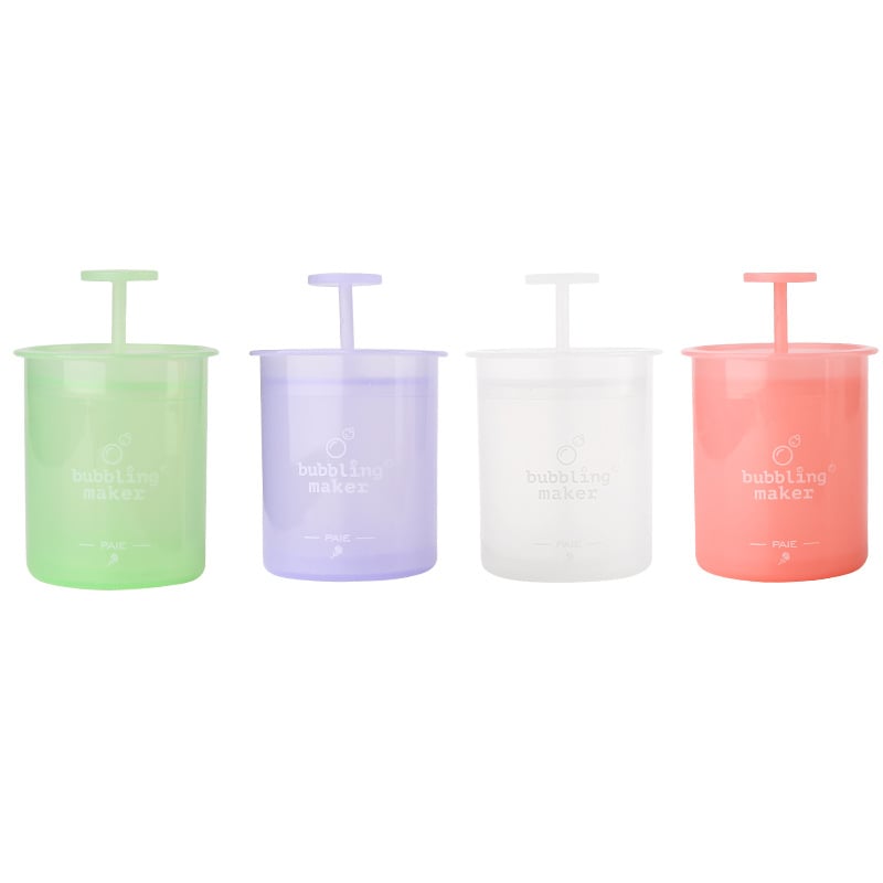 PAIE Dispozitiv de spumare pentru curățarea feței – sticluță din plastic pentru spumă, R1, Logo imprimat, Cadou potrivit pentru festival