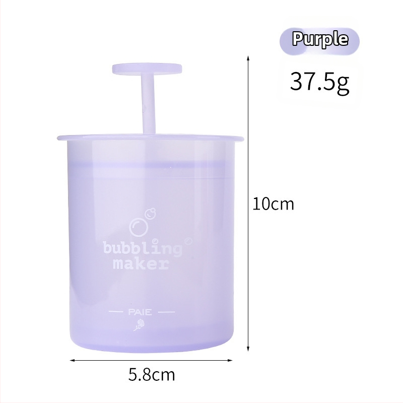 PAIE Dispozitiv de spumare pentru curățarea feței – sticluță din plastic pentru spumă, R1, Logo imprimat, Cadou potrivit pentru festival