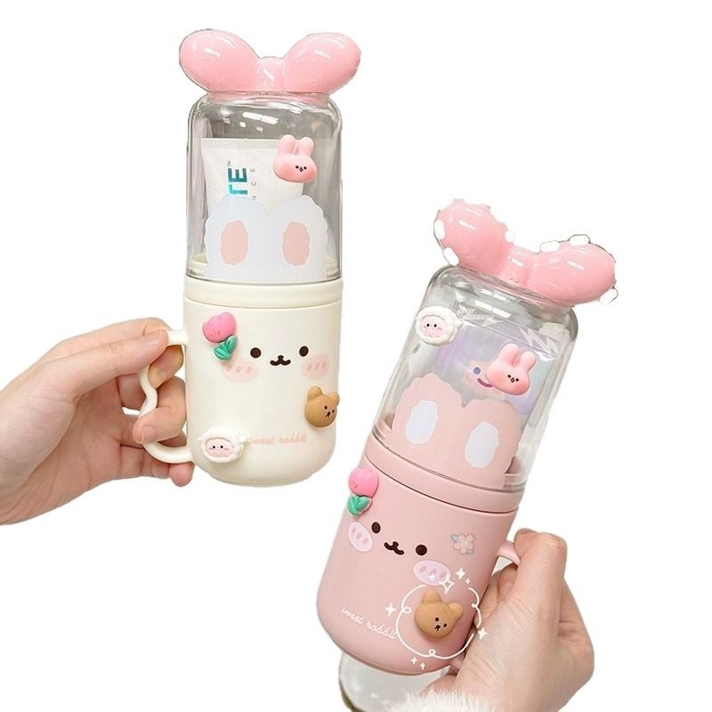 Cană de periuță de dinți cu design drăguț de desene animate - plastic, nu este importat, fără personalizare, cadou de sărbători