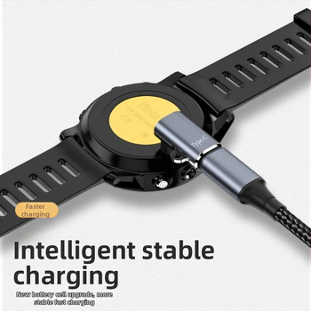 Nabíjací kábel Garmin hodiniek s Type-C adaptérom pre Fenix 5, Forerunner 245 a 935