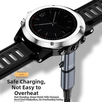 Nabíjací kábel Garmin hodiniek s Type-C adaptérom pre Fenix 5, Forerunner 245 a 935