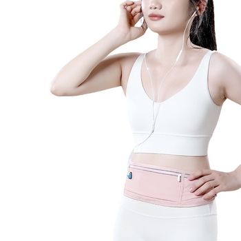 Najlon sportski pojas s džepom za telefon i držačem za bocu vode, prozračan, vodootporan, ultralak, za aktivnosti na otvorenom, unisex