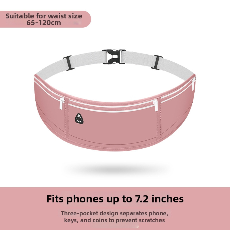Najlon sportski pojas s džepom za telefon i držačem za bocu vode, prozračan, vodootporan, ultralak, za aktivnosti na otvorenom, unisex