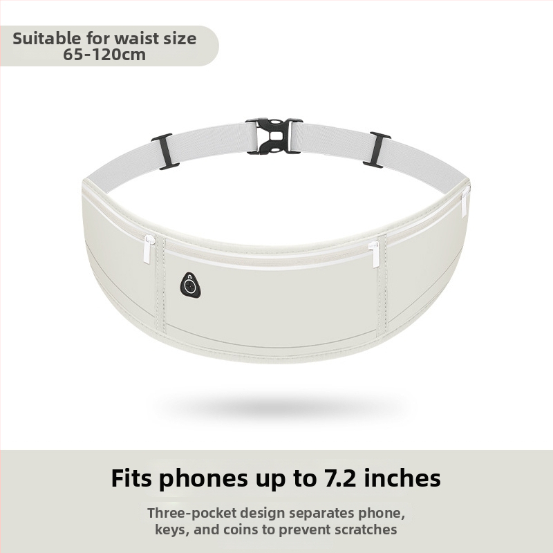Najlon sportski pojas s džepom za telefon i držačem za bocu vode, prozračan, vodootporan, ultralak, za aktivnosti na otvorenom, unisex