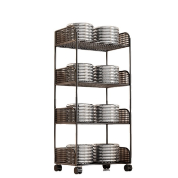 Μπάνιο: πολυπίπεδη μεταλλική μονάδα αποθήκευσης με ρόδες για καλλυντικά και νεροχύτη