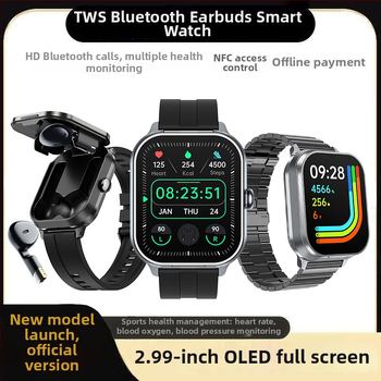 Pametni sat s Bluetooth pozivima i uključenim stereo slušalicama, praćenje otkucaja srca, krvnog tlaka, zasićenja krvi i sna