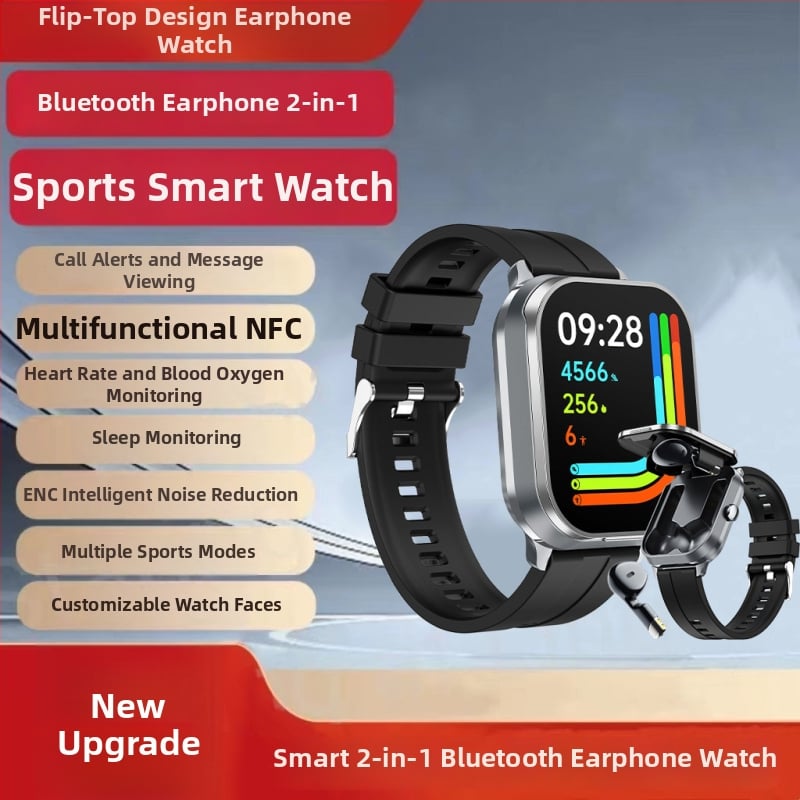 Pametni sat s Bluetooth pozivima i uključenim stereo slušalicama, praćenje otkucaja srca, krvnog tlaka, zasićenja krvi i sna