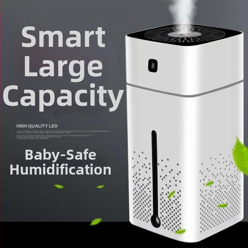 Inteligentný zvlhčovač do domácnosti a kancelárie, tichý chod, nádrž 0,5–1 L, 3 a viac výstupov hmly, konštantná vlhkosť, napájanie batériou (do miestností do 10 m2)
