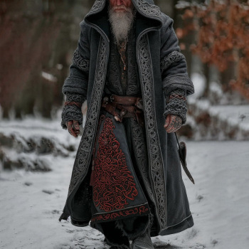 Palton de iarnă unisex cu glugă, guler rever, lungime peste 100 cm, imprimeu digital, buzunare laterale