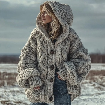 Palton de iarnă unisex cu glugă, guler rever, lungime peste 100 cm, imprimeu digital, buzunare laterale