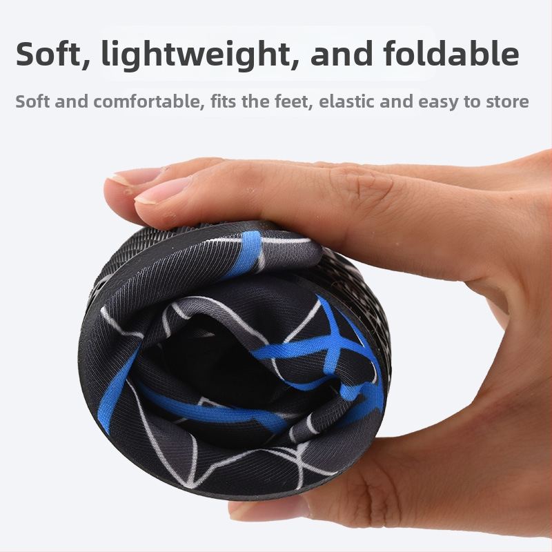 Ανδρικά παπούτσια παραλίας για νερό – κατάλληλα για βάδισμα σε νερό και snorkeling; διαπνοή με δικτυωτό εσωτερικό, αντιολισθητική σόλα από καουτσούκ, Lycra επάνω μέρος, χαμηλό προφίλ