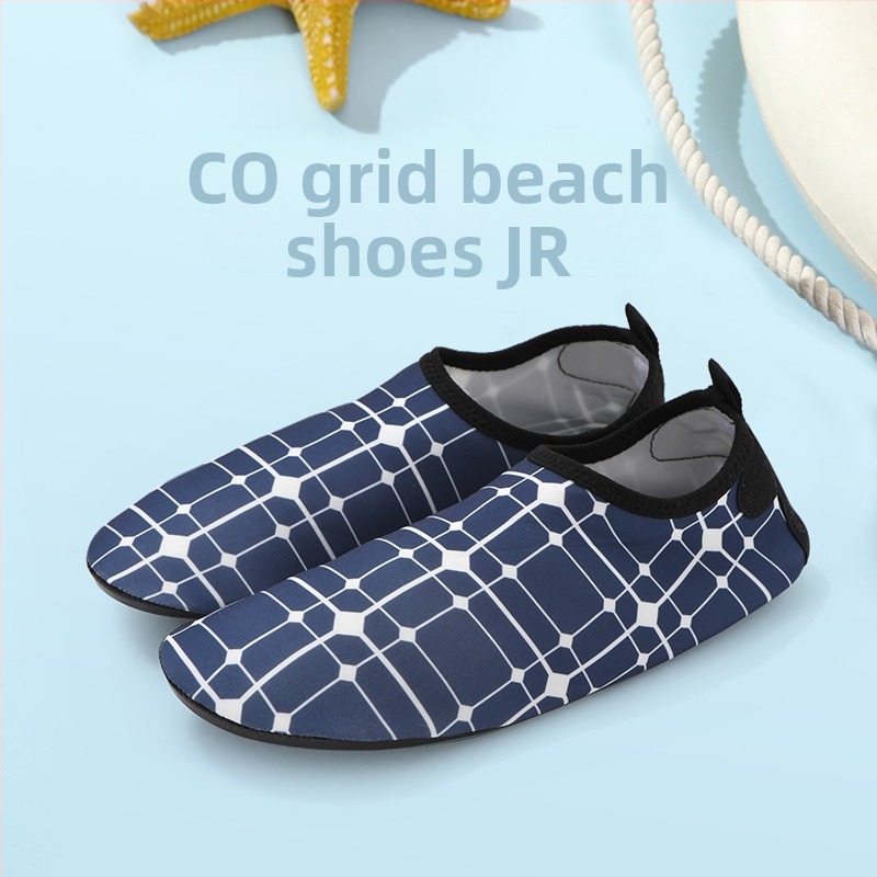 Ανδρικά παπούτσια παραλίας για νερό – κατάλληλα για βάδισμα σε νερό και snorkeling; διαπνοή με δικτυωτό εσωτερικό, αντιολισθητική σόλα από καουτσούκ, Lycra επάνω μέρος, χαμηλό προφίλ