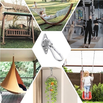 Rozsdamentes acélból készült gyémánt alakú ajtócsat készlet – kültéri függő szék hardver, márka JLDX (Anyag: rozsdamentes acél; Használat: általános célú; Márka: JLDX)