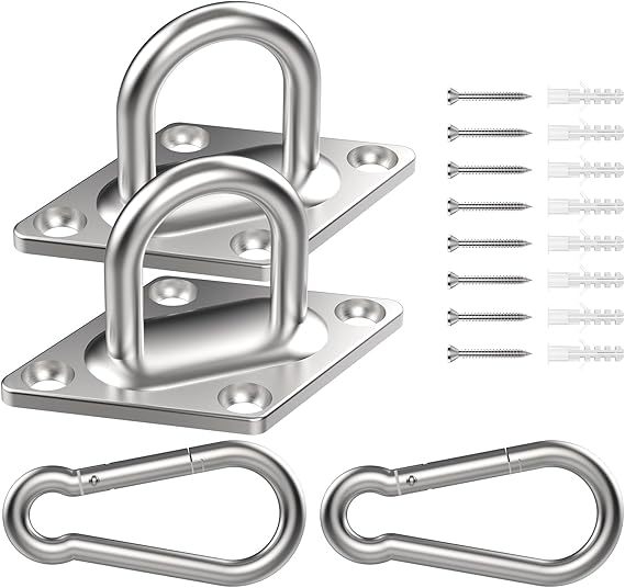 Rozsdamentes acélból készült gyémánt alakú ajtócsat készlet – kültéri függő szék hardver, márka JLDX (Anyag: rozsdamentes acél; Használat: általános célú; Márka: JLDX)
