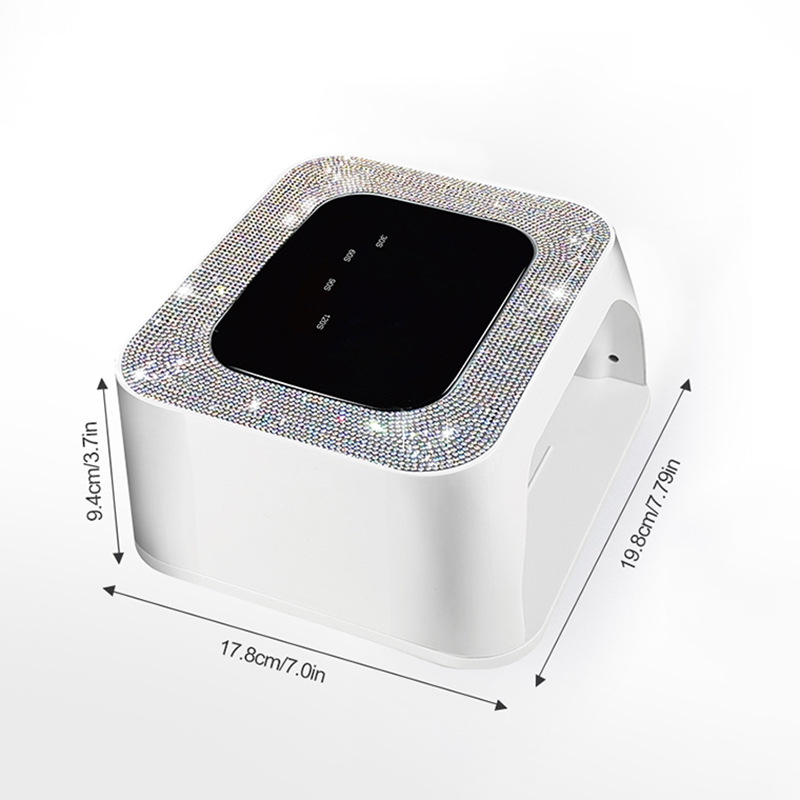 XZMUV Kis kocka sorozat kettős fényforrású körömlámpa szenzorral, 60 LED-darab, nagy teljesítmény, kezdők DIY