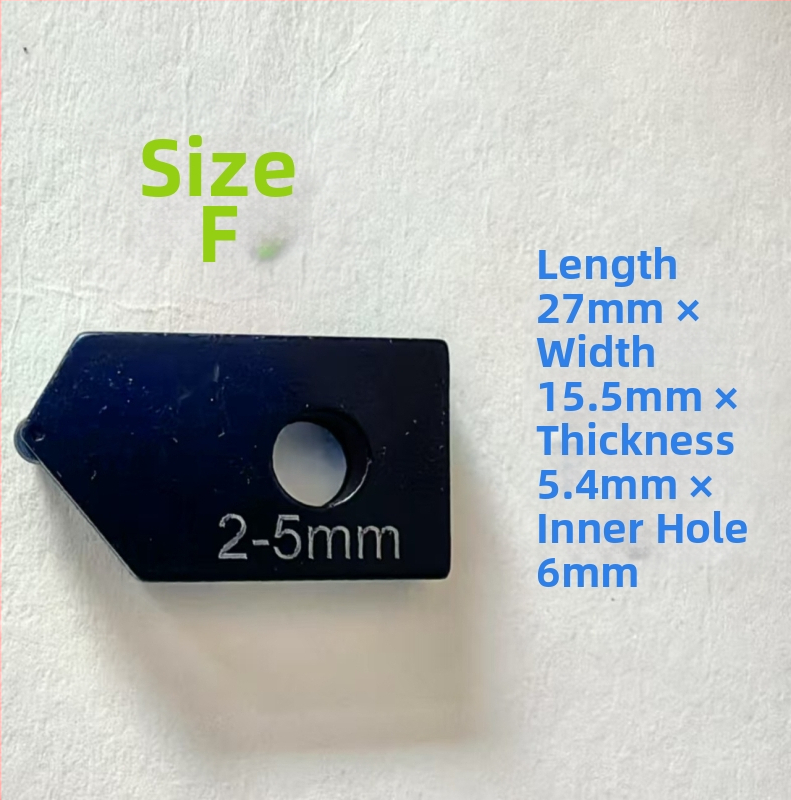 Capă de tăiere a tubului din sticlă pentru țevi curbate din cuarț/borosilicat, cu gaură, grosime de tăiere 8-12