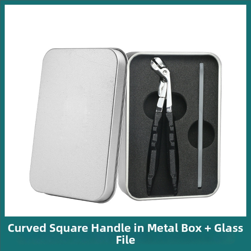 Σετ κοπτών νυχιών με μεγάλο άνοιγμα, επίπεδο στόμιο, φορητό, από πλαστικό και ανοξείδωτο ατσάλι