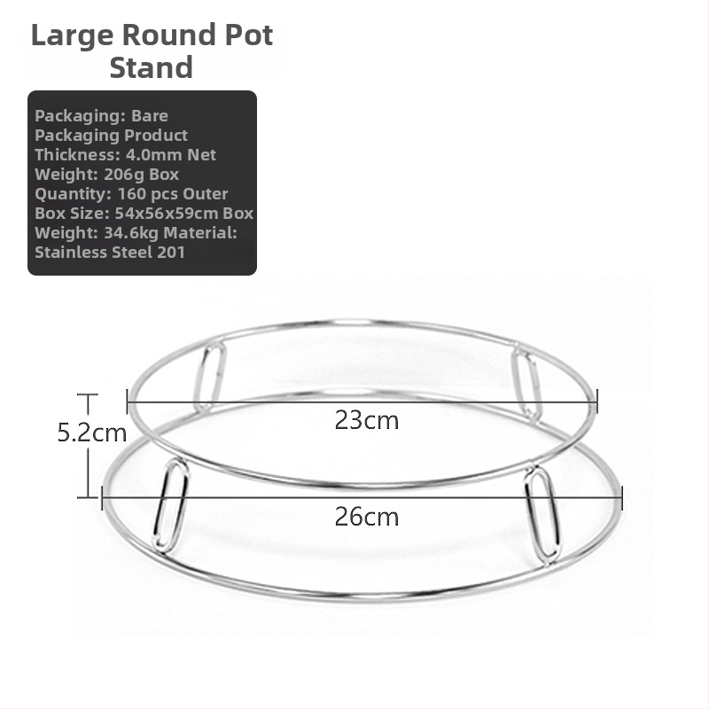 Kaiwang рафт за кухня от неръждаема стомана за гювечи и пароварки, двойно ниво, топлоизолационна подложка, мултифункционален