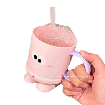 Pahar din plastic pentru clătirea gurii, pentru uz casnic, design drăguț pentru copii și cupluri, potrivit pentru cămine studențești