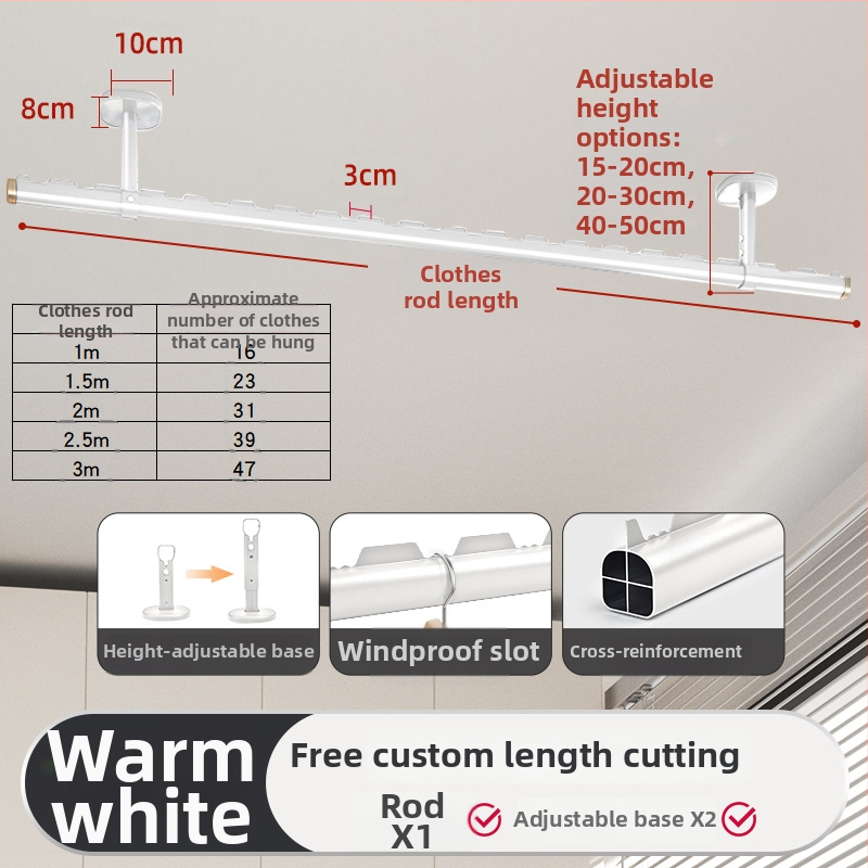 Fém ruhaszárító rúd – hálószoba számára, bevezetés 2024, East tai, modern minimalista stílus