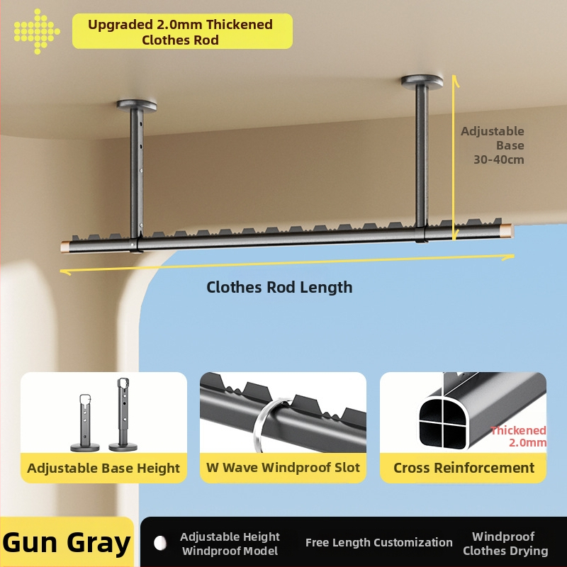 Fém ruhaszárító rúd – hálószoba számára, bevezetés 2024, East tai, modern minimalista stílus